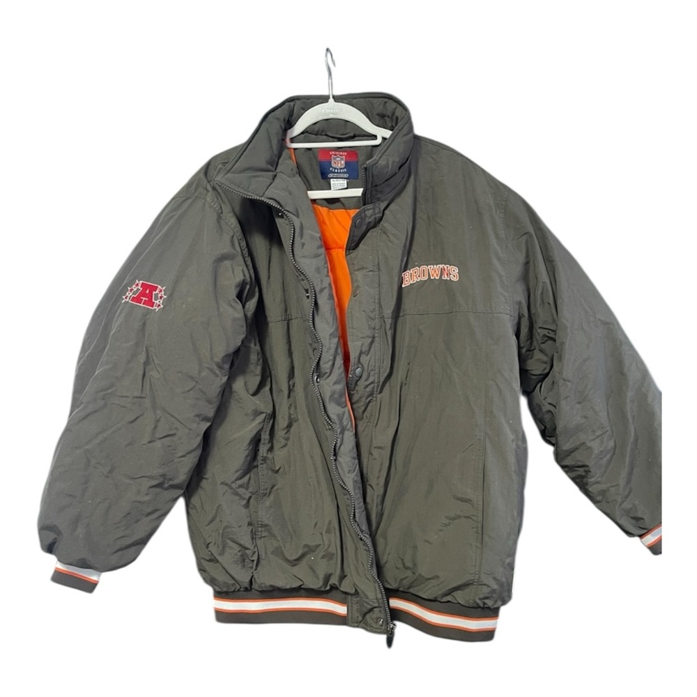 Vintage Reebok Cleveland browns nfl coat